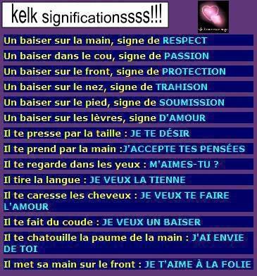 Quelque signification!!